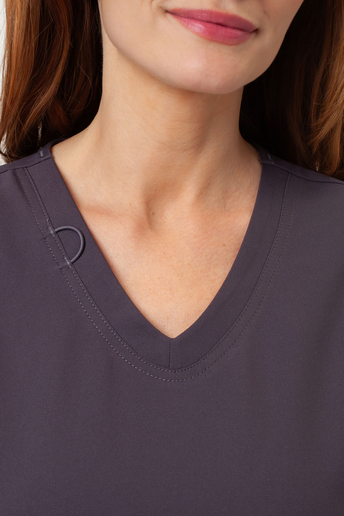 Dámská lékařská halena Cherokee Ultra V-neck Top šedá-4