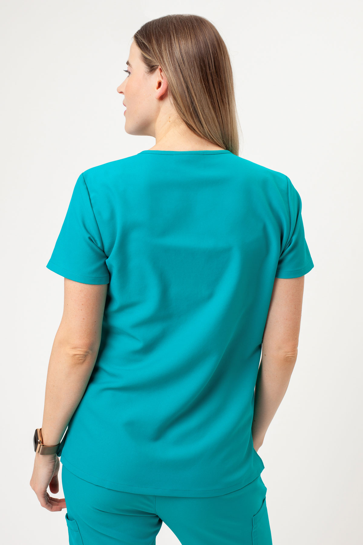 Dámská lékařská halena Cherokee Ultra V-neck Top mořsky modrá-1