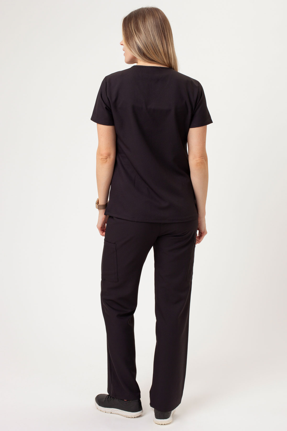 Dámská lékařská halena Cherokee Ultra V-neck Top černá-6