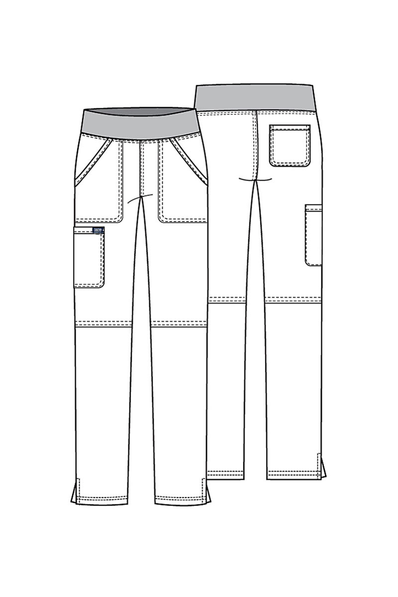 Dámské lékařské kalhoty Cherokee Revolution Straight Leg královsky modré-6