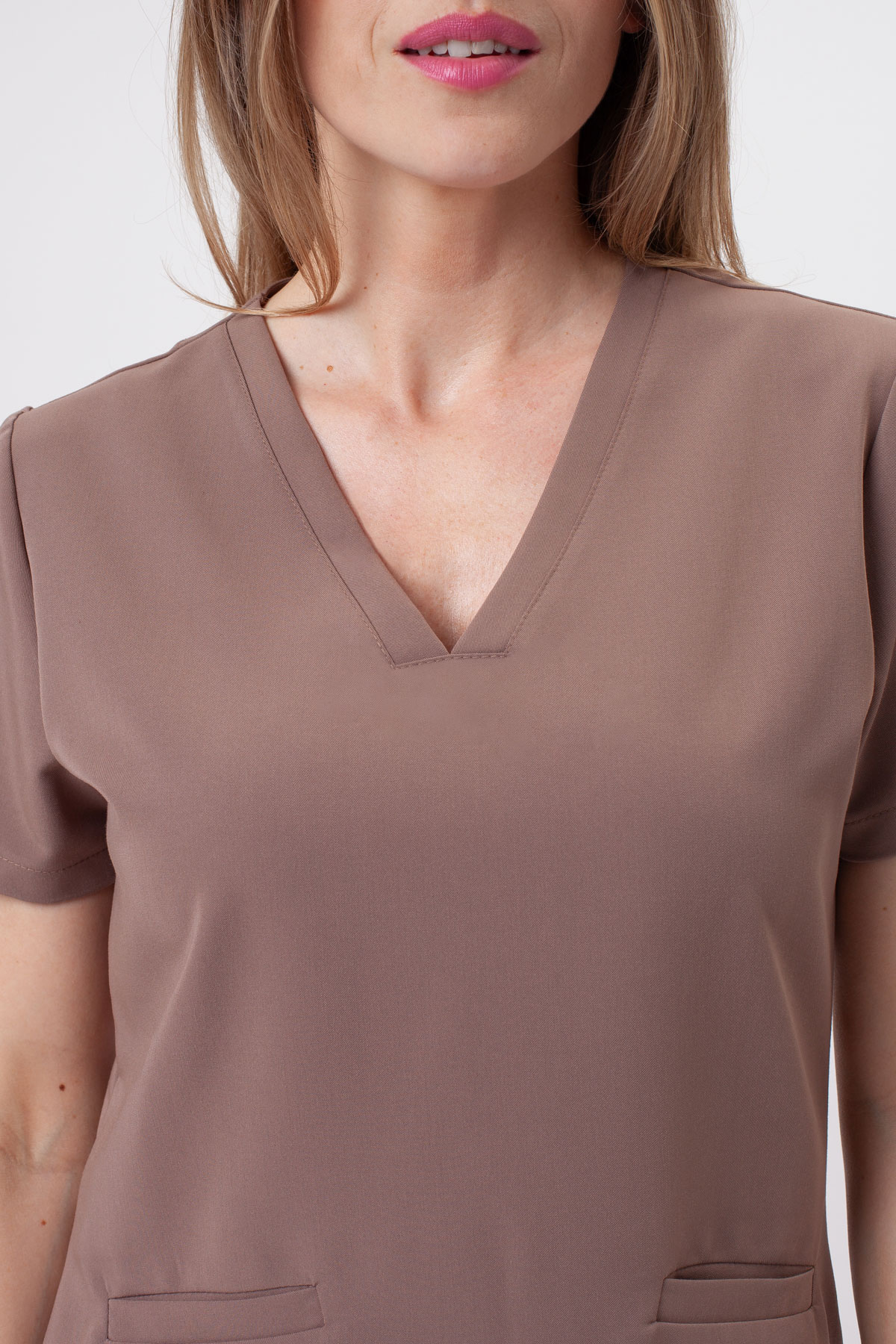 Dámská lékařská halena Sunrise Uniforms Premium Aura cappuccino-4