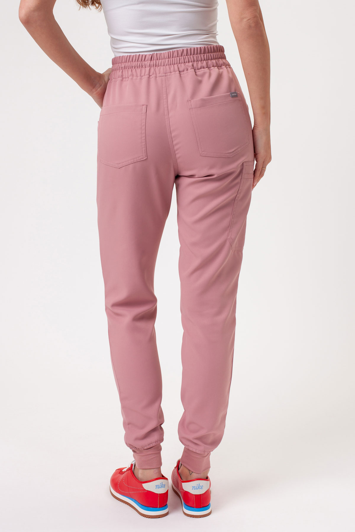Dámské lékařské kalhoty Sunrise Lite Fit jogger pastelově růžové-1