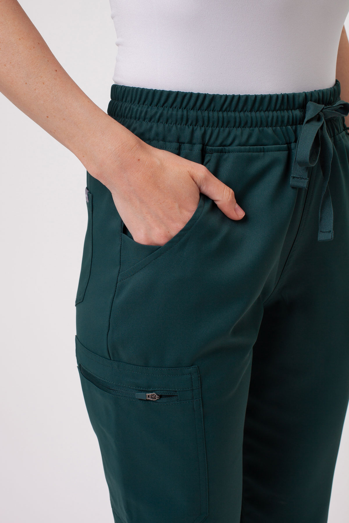 Dámská lékařská souprava Sunrise Lite Fit jogger tmavě zelená-10