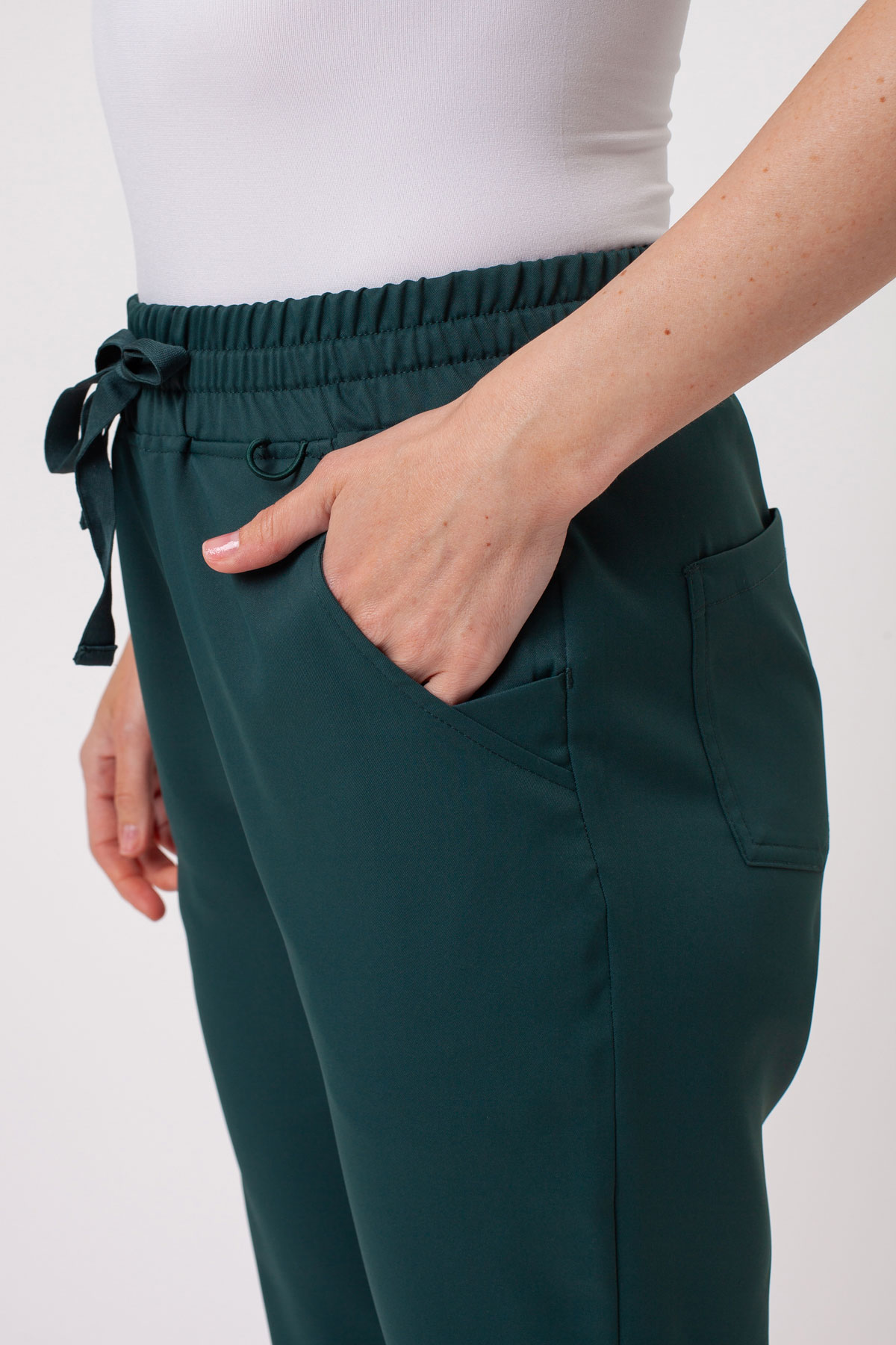 Dámská lékařská souprava Sunrise Lite Fit jogger tmavě zelená-12