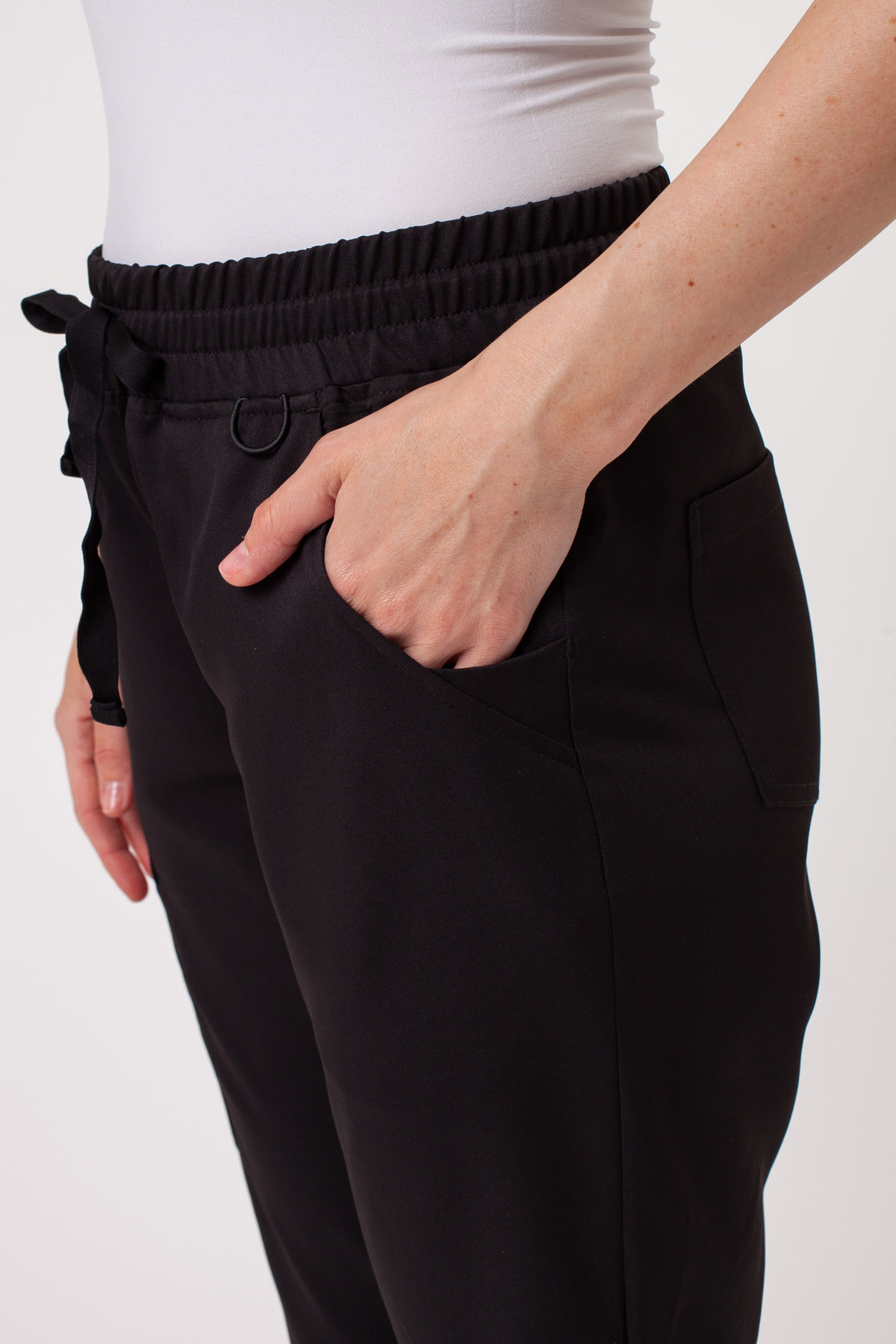 Dámské lékařské kalhoty Sunrise Lite Fit jogger černé-5