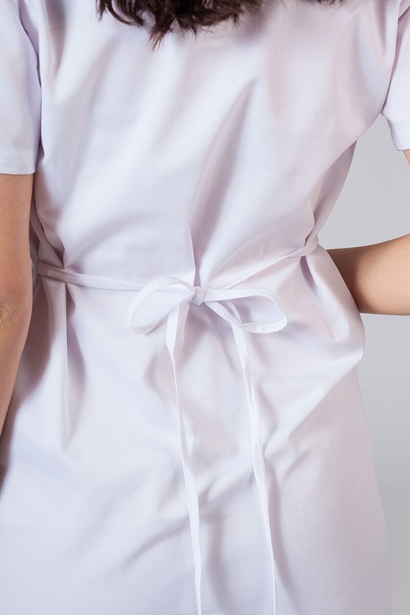 Lékařské jednoduché šaty Sunrise Uniforms bílé-5
