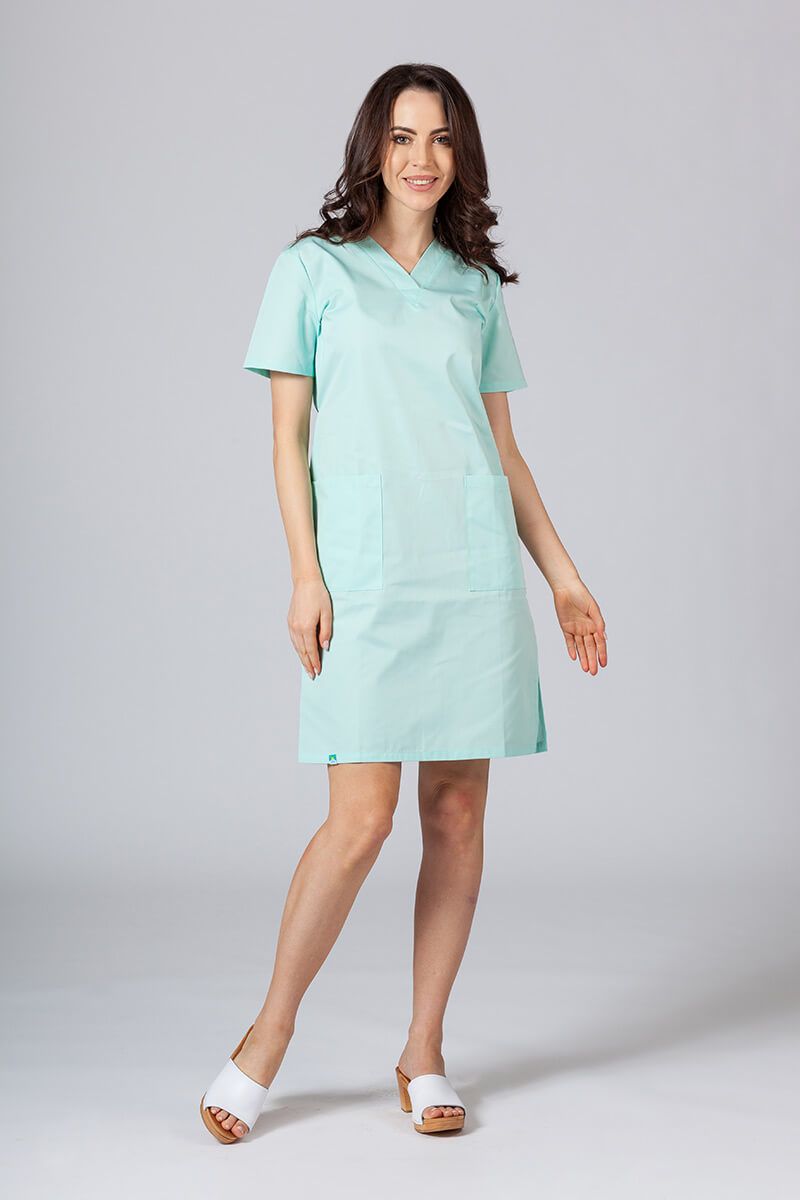 Lékařské jednoduché šaty Sunrise Uniforms mátové-1
