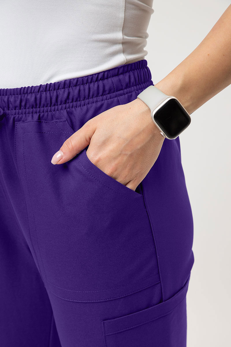 Dámské lékařské kalhoty Cherokee Ultra Cargo fialové-4