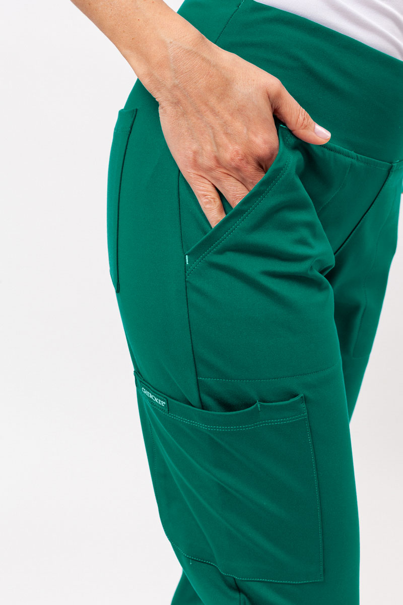 Dámské lékařské kalhoty Cherokee Achieve Jogger zelené-4
