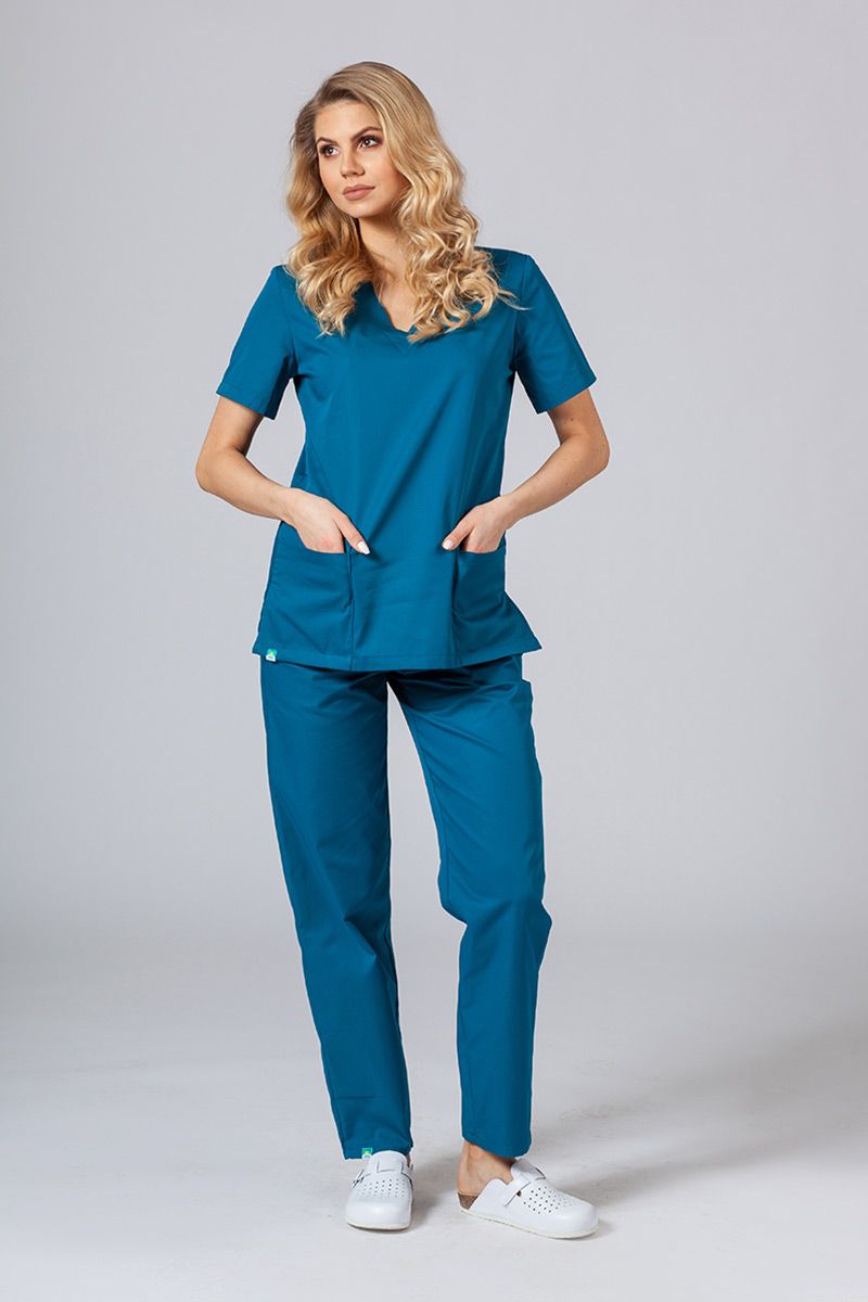 Lékařská halena Sunrise Uniforms karaibsky modrá-1