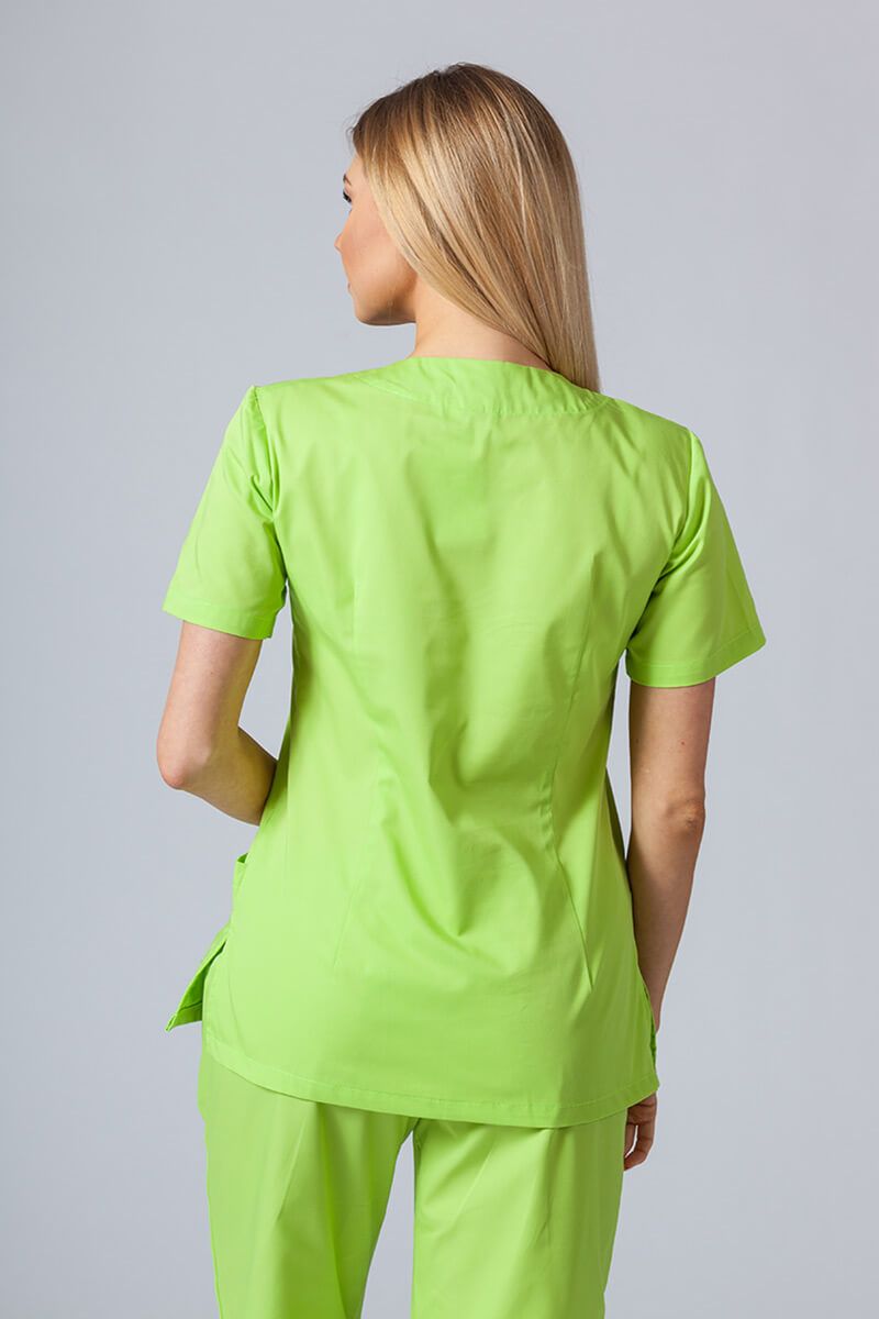 Lékařská dámská halena Sunrise Uniforms Basic Light limetková-1