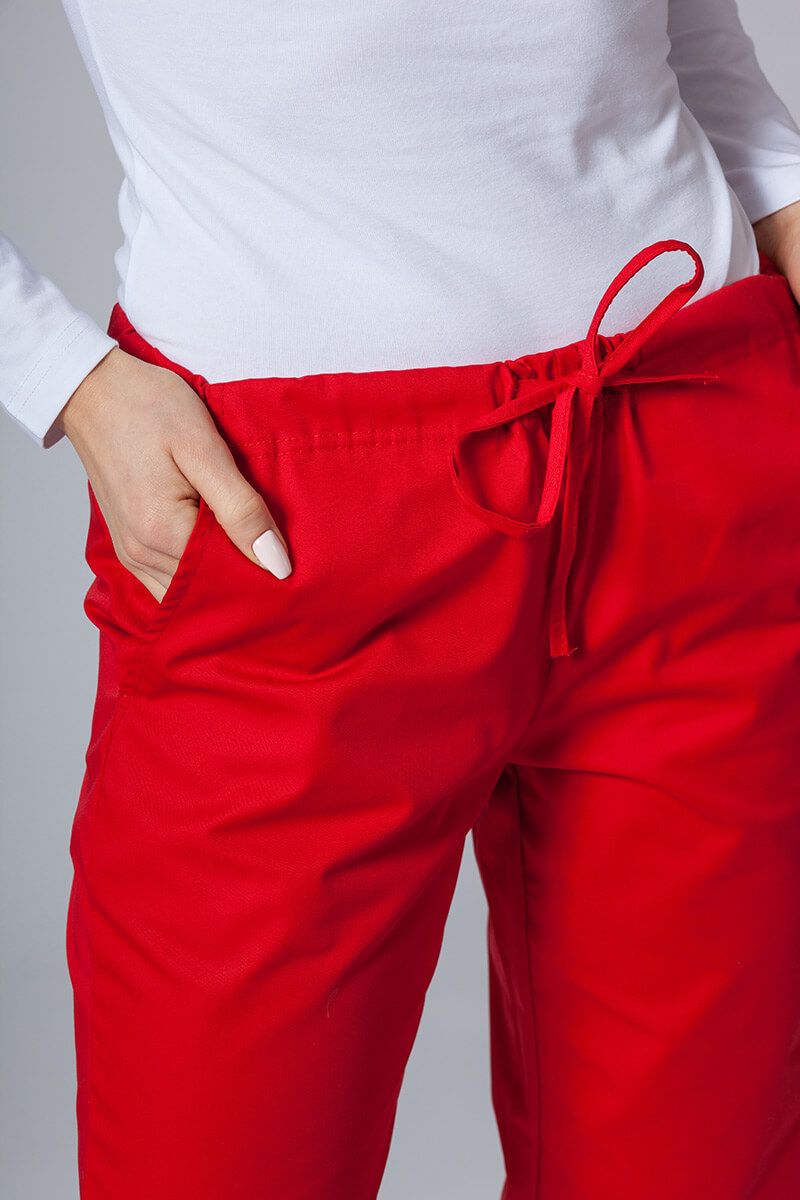 Univerzální lékařské kalhoty Sunrise Uniforms červené-2