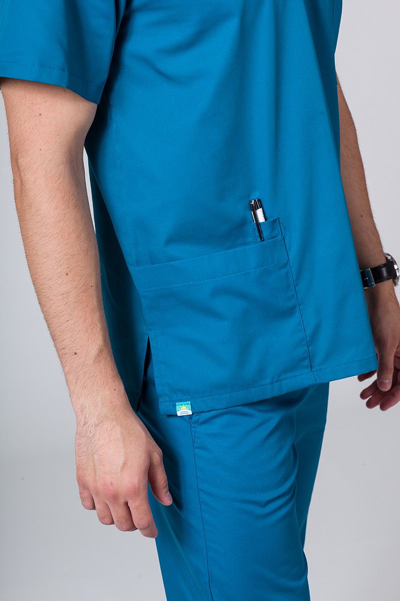 Univerzální lékařská halena Sunrise Uniforms karaibsky modrá-3