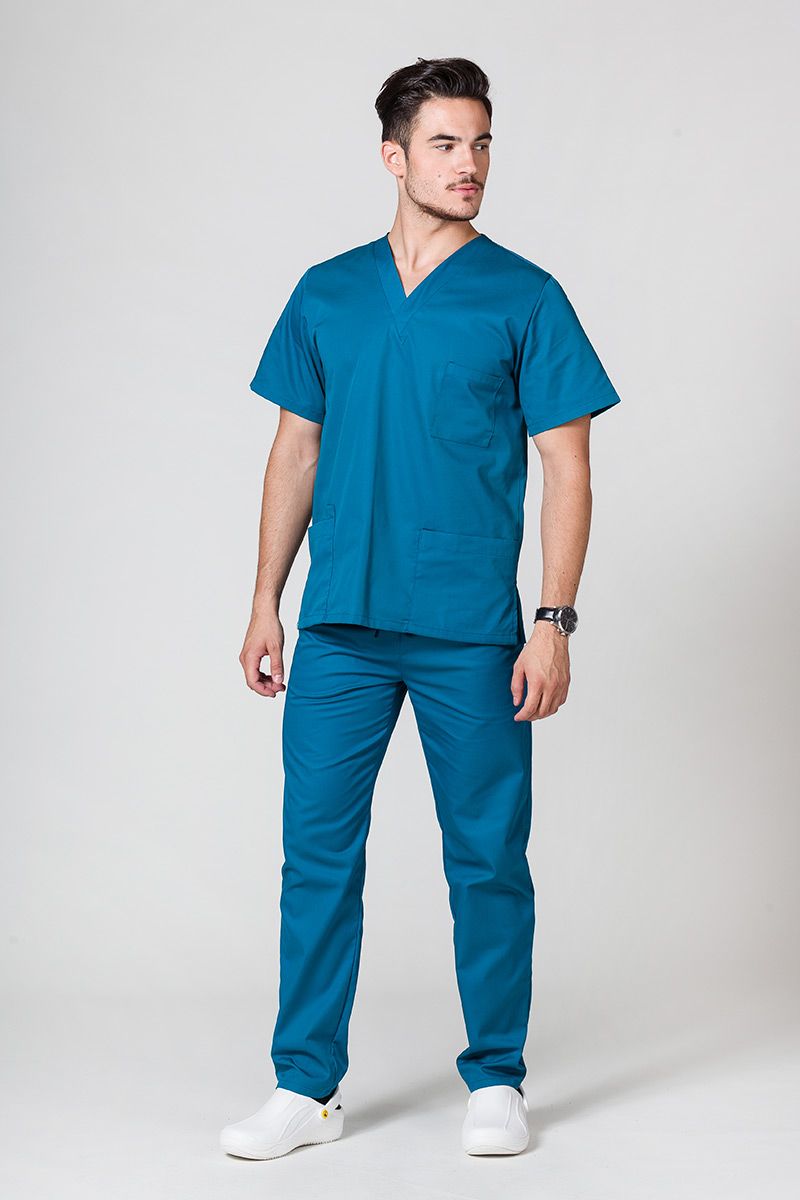Univerzální lékařská halena Sunrise Uniforms karaibsky modrá-4