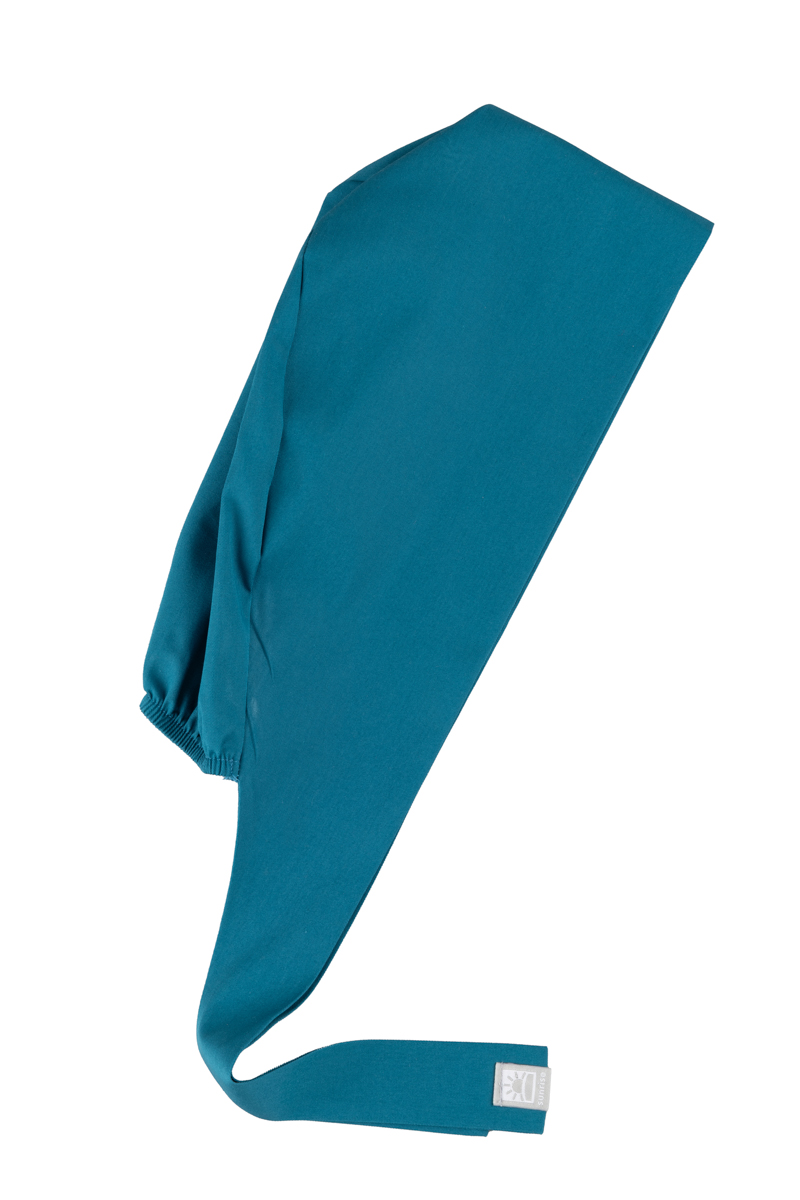 Lékařská čepice Sunrise Uniforms Fresh karaibsky modrá (zavinovací)-2