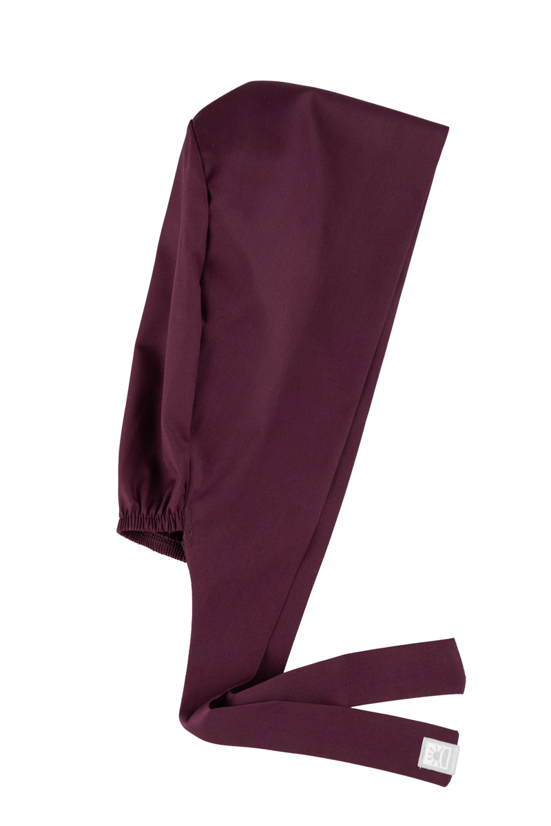 Lékařská čepice Sunrise Uniforms Fresh burgundová (zavinovací)-2