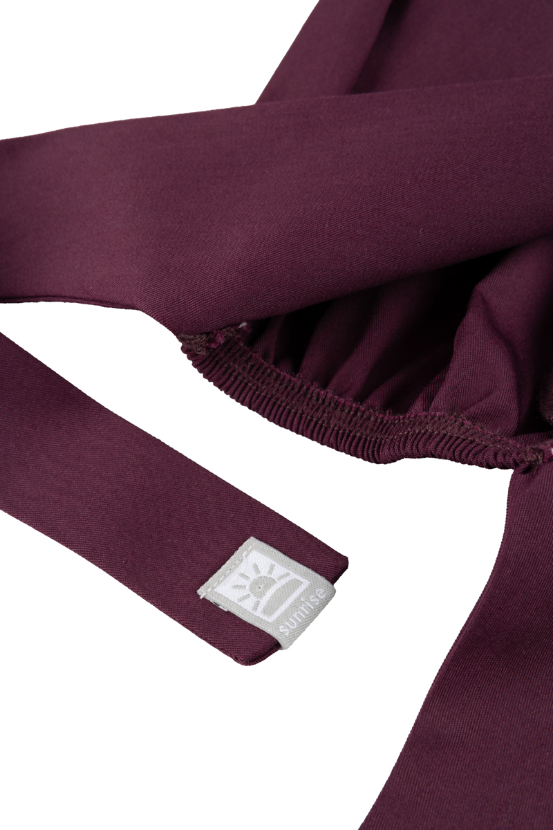 Lékařská čepice Sunrise Uniforms Fresh burgundová (zavinovací)-3