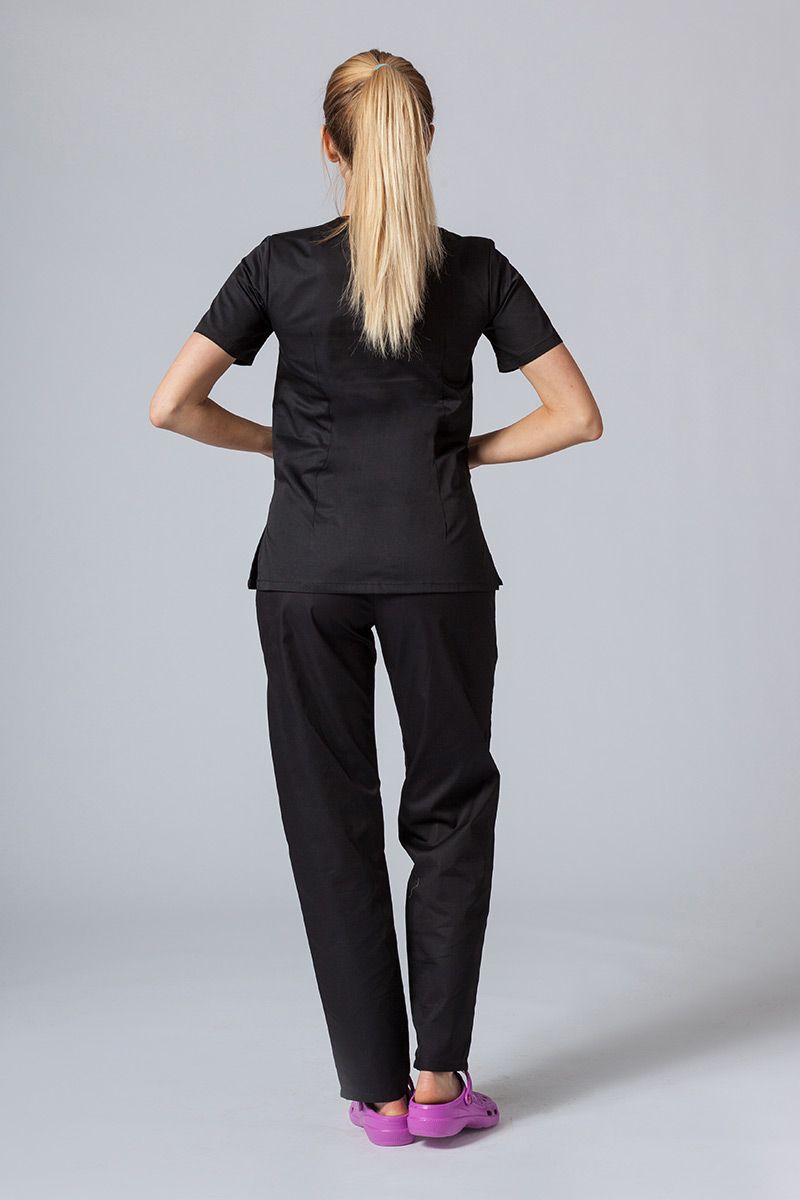 Lékařská dámská halena Sunrise Uniforms Basic Light černá-3