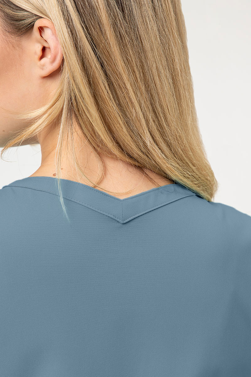 Lékařská dámská halena Maevn Momentum Double V-neck pastelově modrá-2