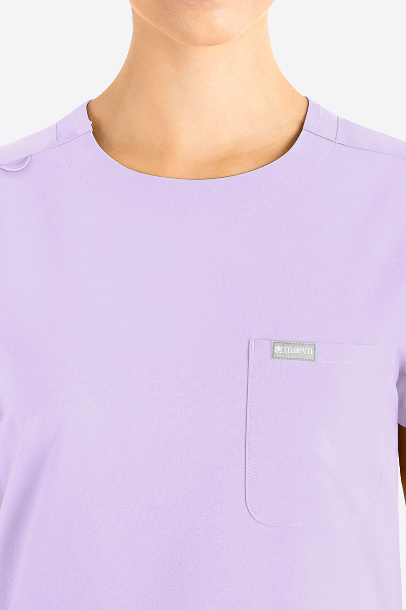 Dámská lékařská halena Maevn Momentum Round Neck levandulová-2