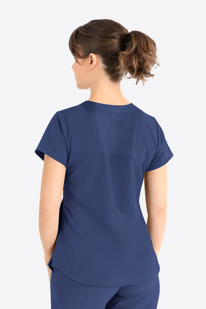 Dámská lékařská halena Maevn Momentum Round Neck námořnická modř-1