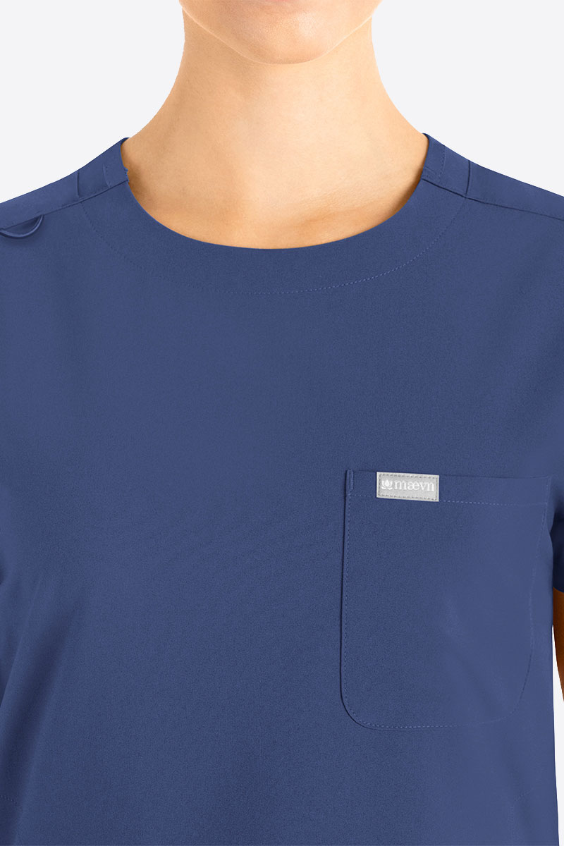 Dámská lékařská halena Maevn Momentum Round Neck námořnická modř-2