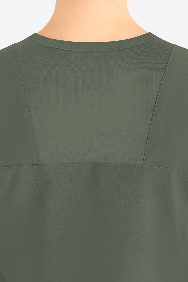 Dámská lékařská halena Maevn Momentum Round Neck olivková-3