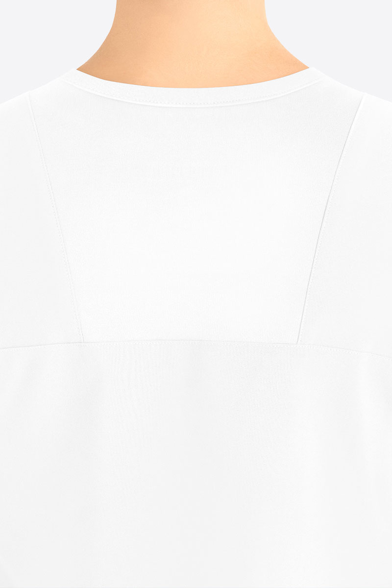 Dámská lékařská halena Maevn Momentum Round Neck bílá-3
