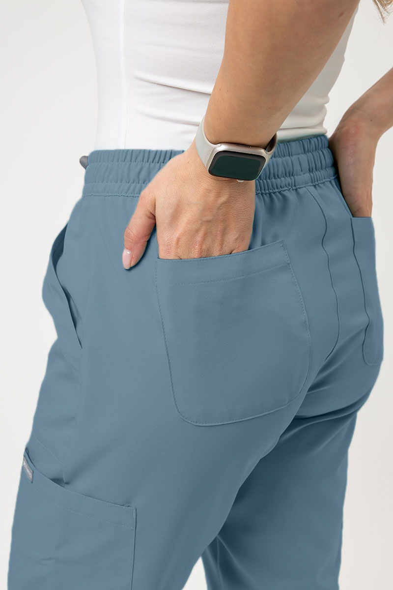 Dámské lékařské kalhoty Maevn Momentum 6-pocket pastelově modré-2