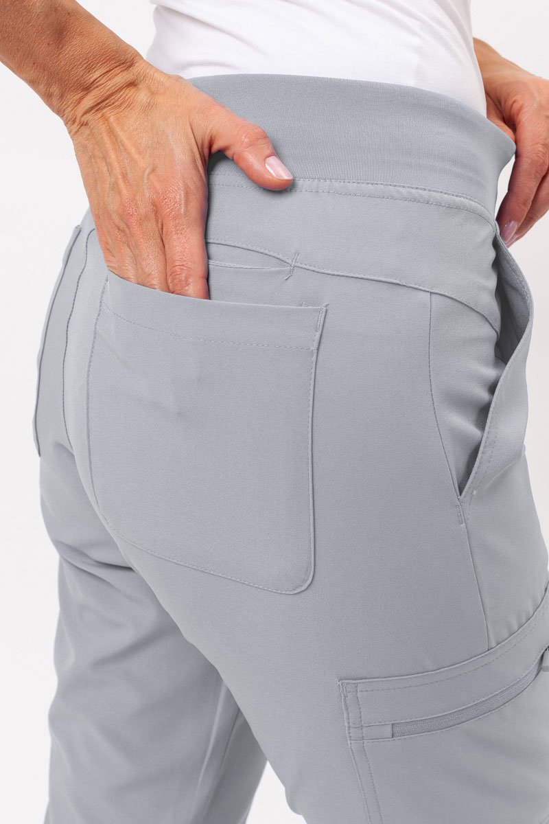 Dámské lékařské kalhoty Maevn Momentum Flare světle šedé-4