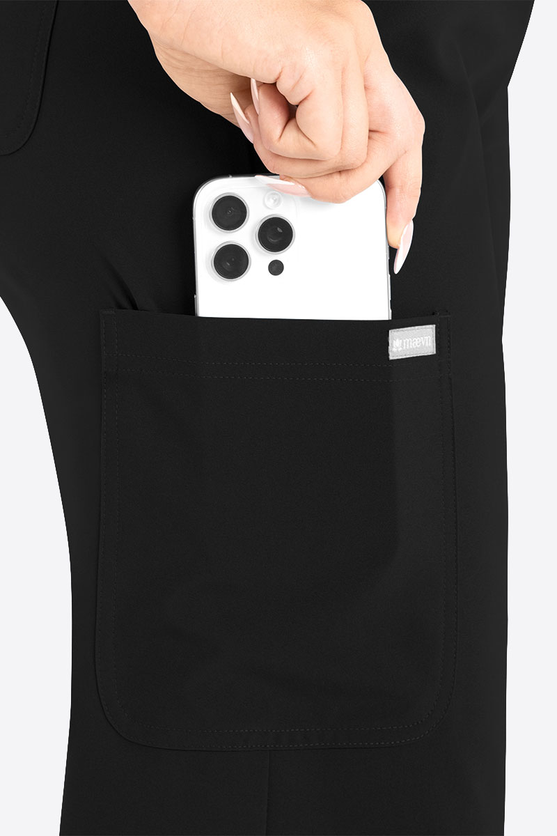 Dámské lékařské kalhoty Maevn Momentum Wide Leg čierne-3