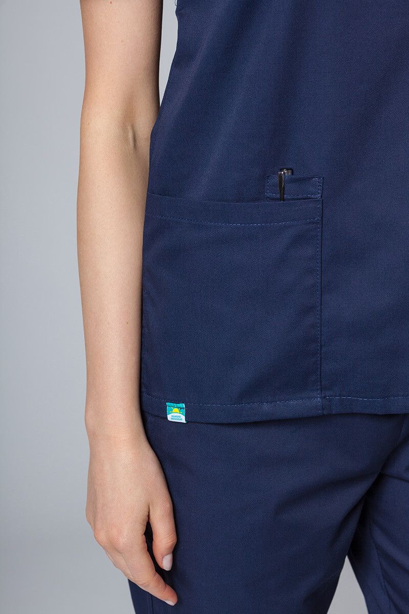 Lékařská dámská halena Sunrise Uniforms Basic Light námořnická modř-3