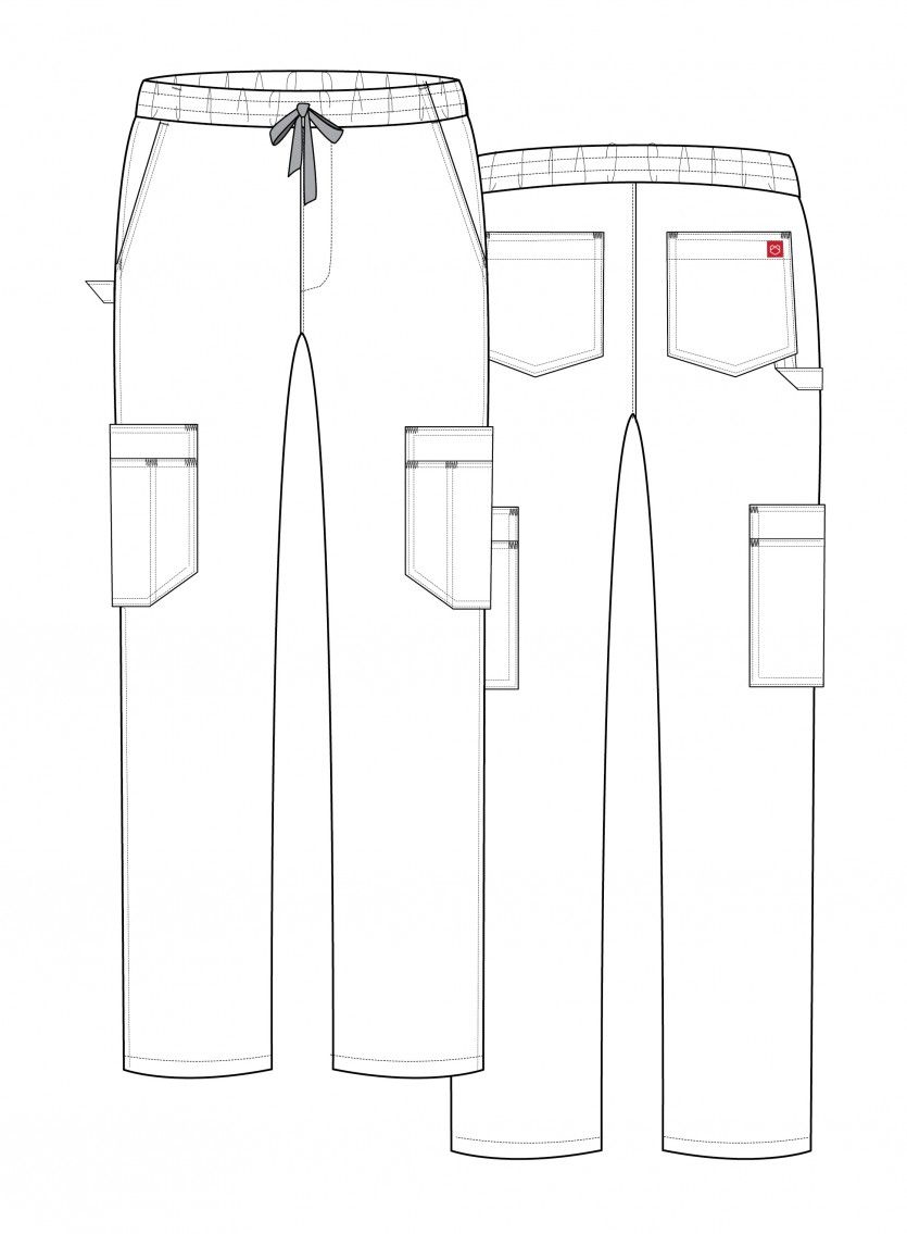 Pánské lékařské kalhoty Maevn Red Panda Cargo (6 kapes) klasicky modré-3