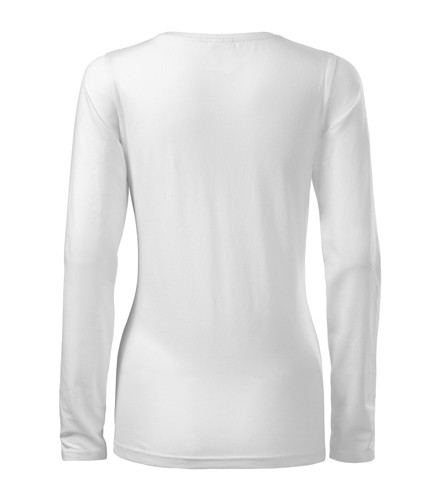 Dámské tričko Malfini s dlouhým rukávem bílé-4
