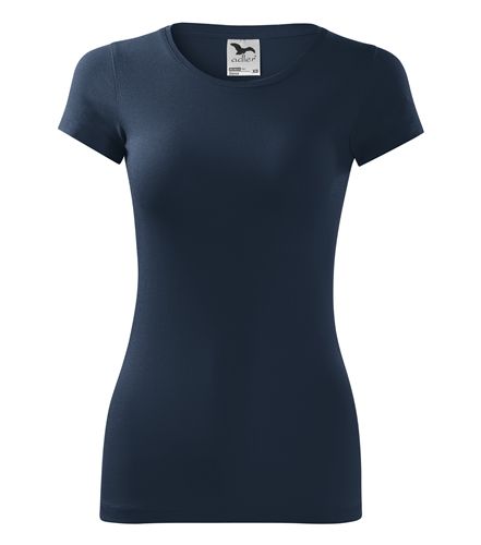 Dámské tričko Malfini Glance s krátkým rukávem námořnická modř-2