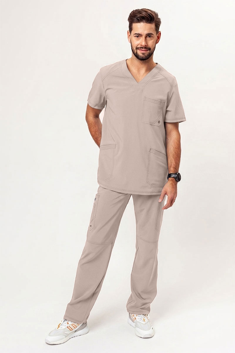 Pánská lékařská halena Cherokee Infinity V-neck Men béžová-4