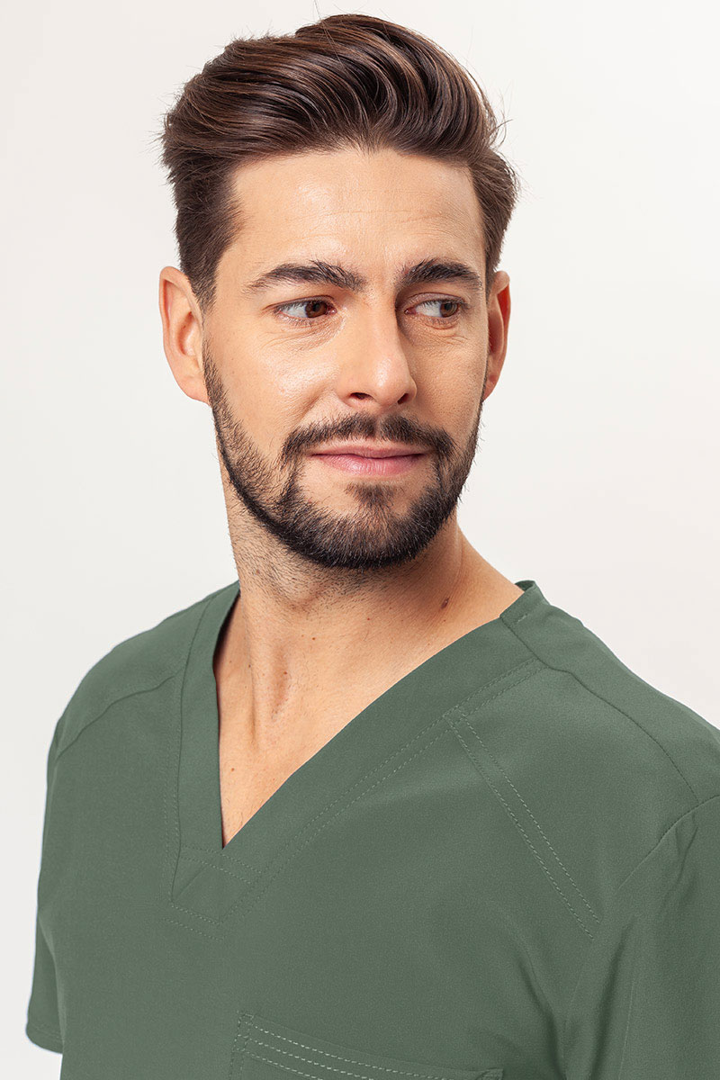 Pánská lékařská halena Cherokee Infinity V-neck Men olivková-2