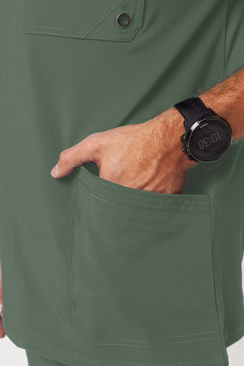 Pánská lékařská halena Cherokee Infinity V-neck Men olivková-5