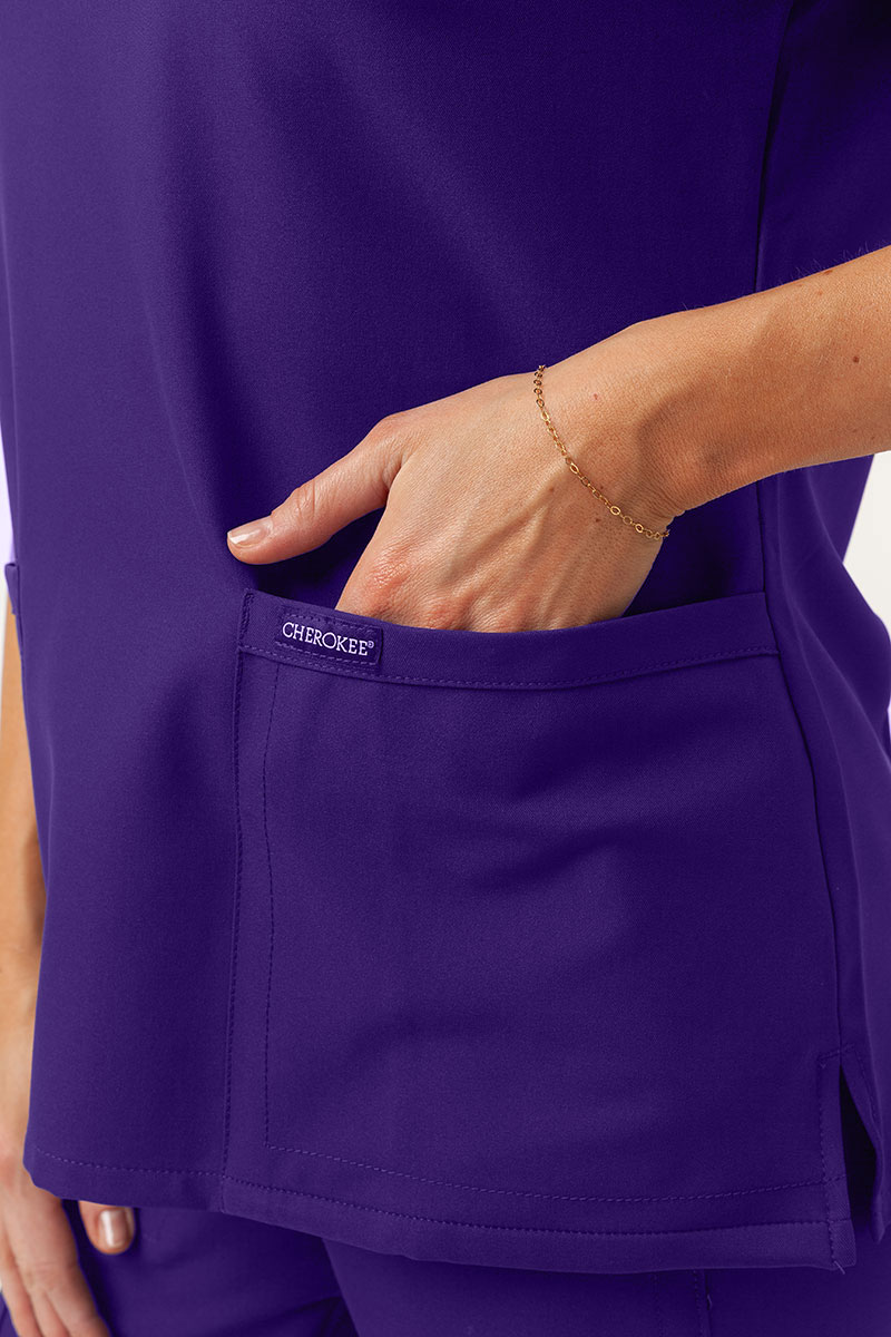 Dámská lékařská halena Cherokee Ultra V-neck Top fialová-3