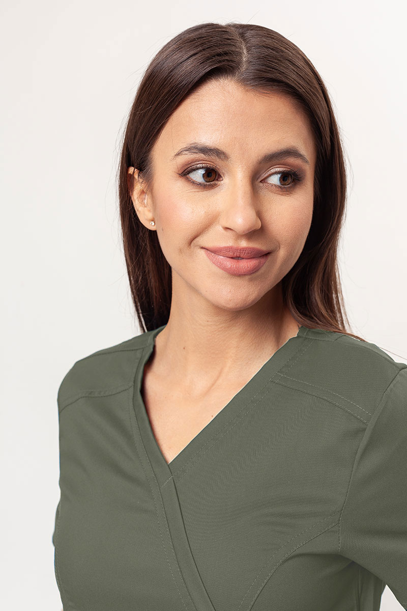 Dámská lékařská halena Cherokee Revolution Mock olivková-2