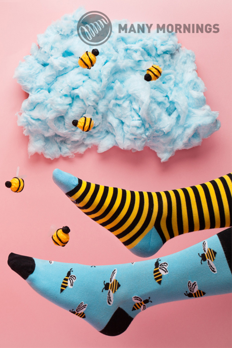Barevné ponožky Bee Bee - Many Mornings-1