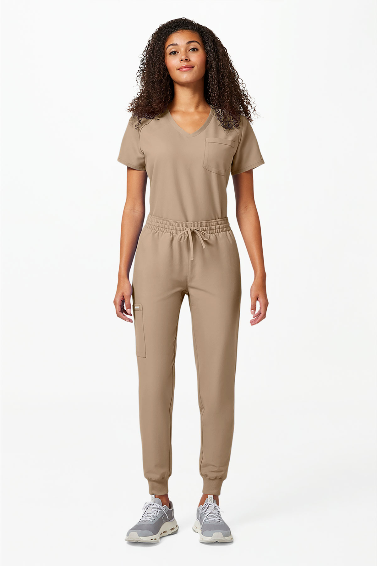 Dámské lékařské kalhoty Cherokee Originals Ultra Jogger béžové-5