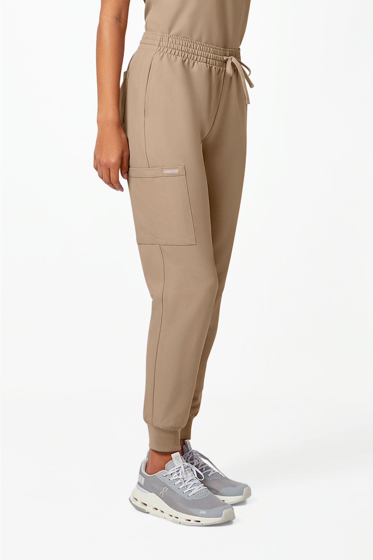 Dámské lékařské kalhoty Cherokee Originals Ultra Jogger béžové-3