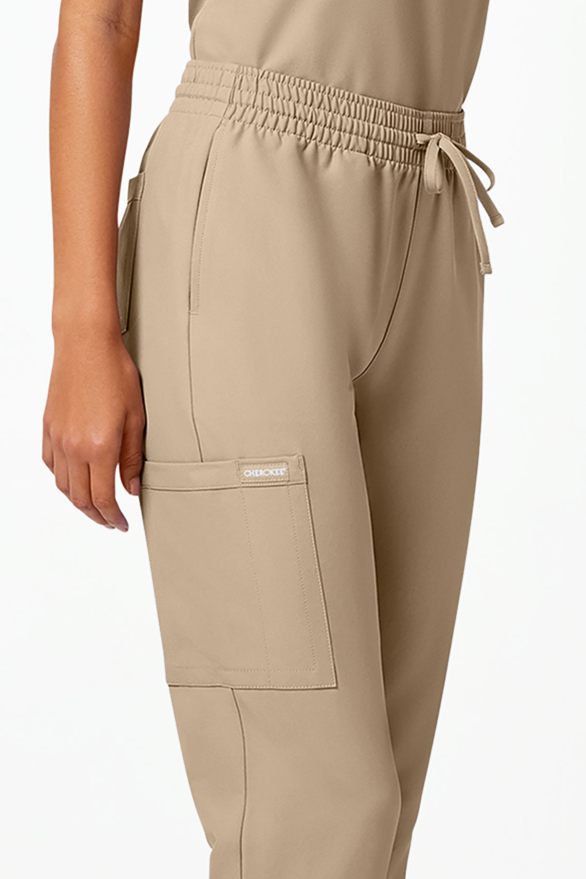Dámské lékařské kalhoty Cherokee Originals Ultra Jogger béžové-4
