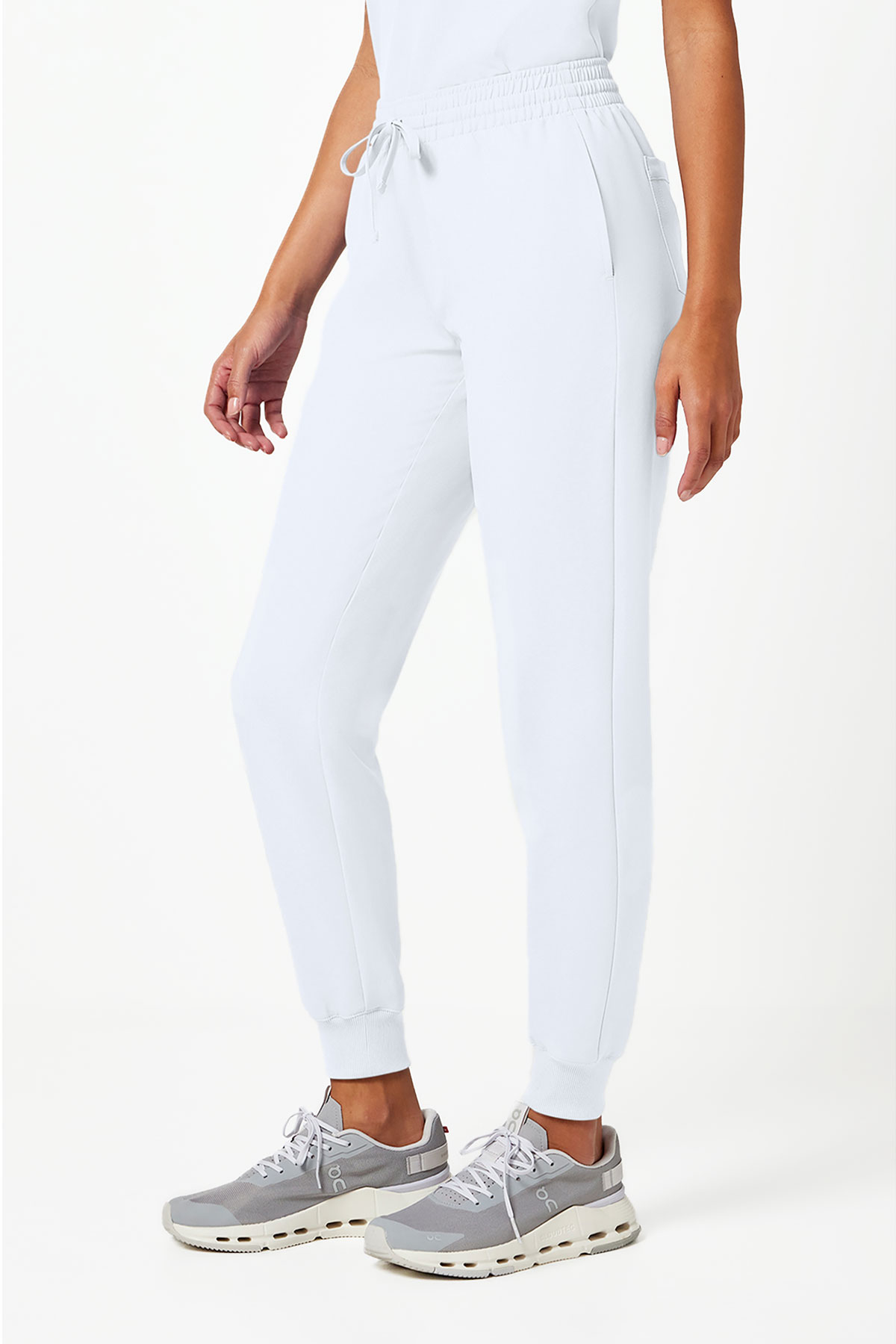 Dámské lékařské kalhoty Cherokee Originals Ultra Jogger bílé-2