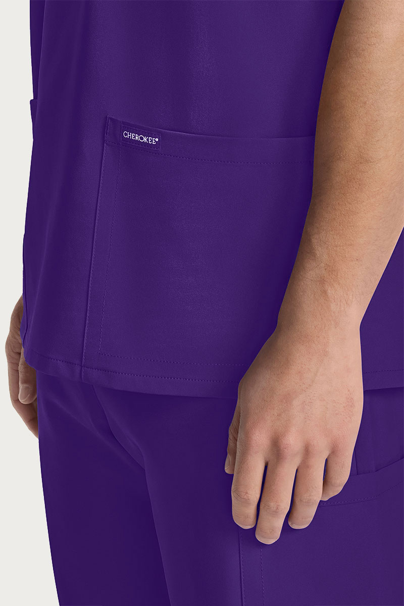 Pánská lékařská halena Cherokee Ultra V-neck fialová-4
