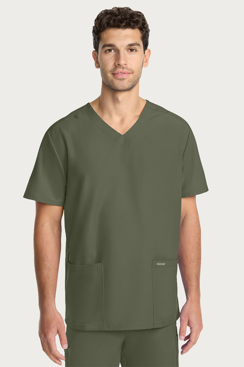 Pánská lékařská souprava Cherokee Ultra (halena V-neck, kalhoty Cargo) olivková-1