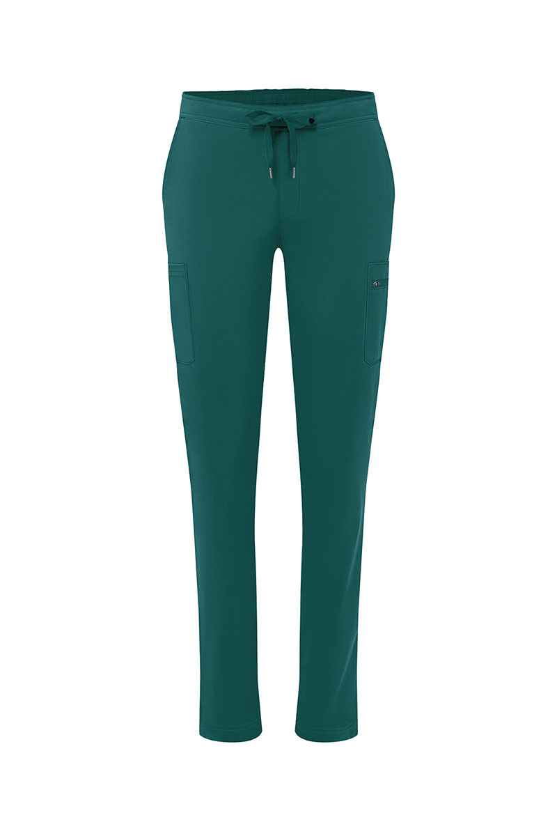 Dámské kalhoty Adar Uniforms Skinny Leg Cargo tmavě zelené-8
