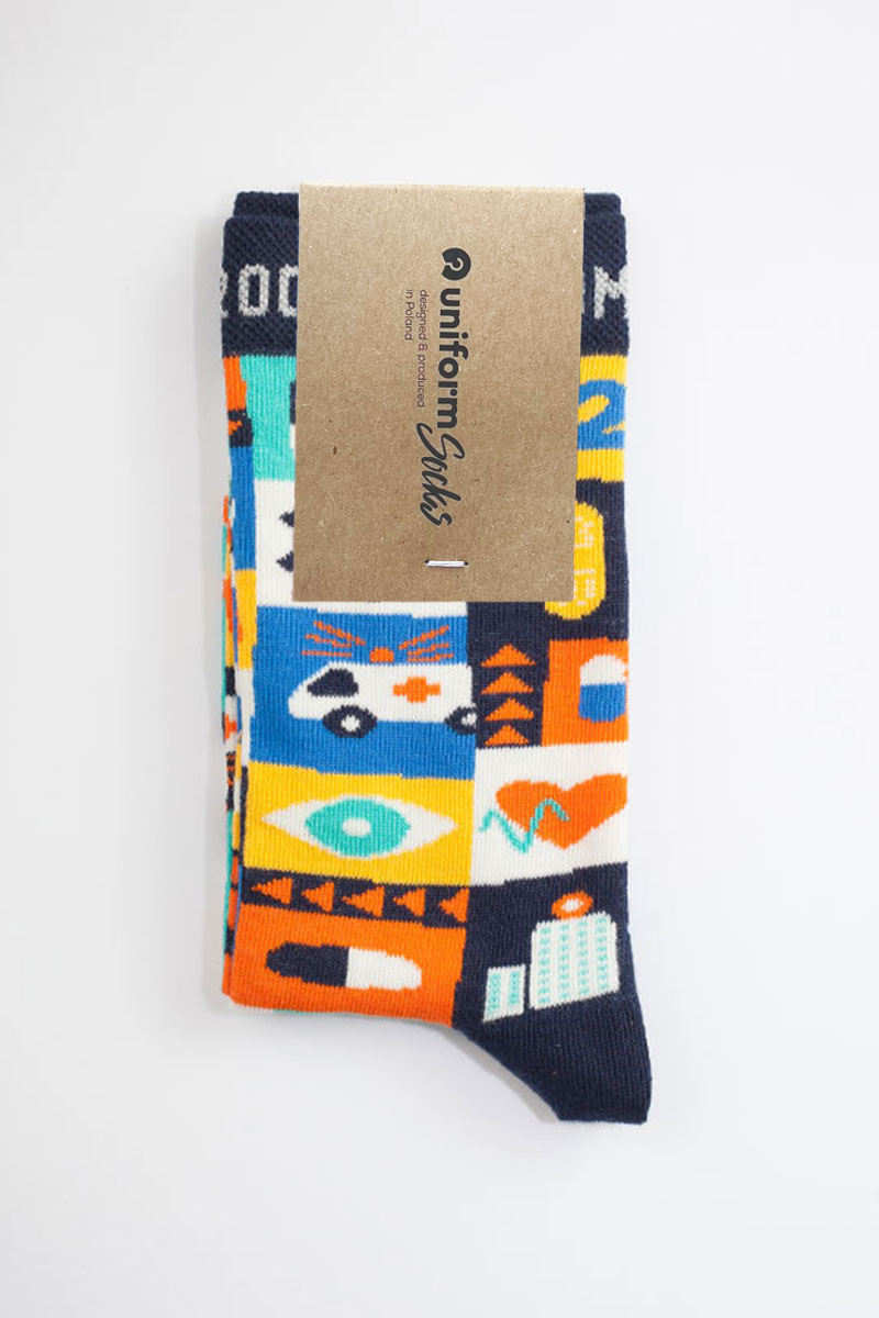 Barevné ponožky Emergency Room - UniformSocks-3