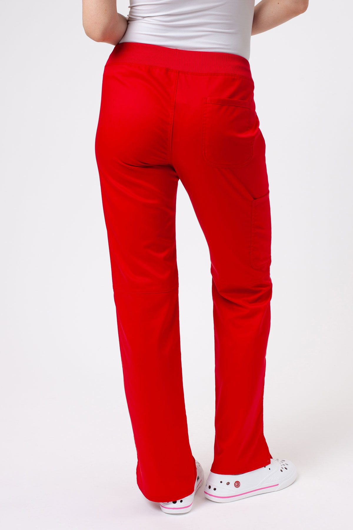 Dámské lékařské kalhoty Cherokee Revolution Straight Leg červené-1